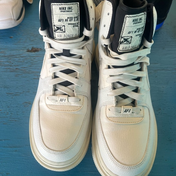 Nike Cream Athletic Shoes Air Force 1 High great for Work - Picture 5 of 5